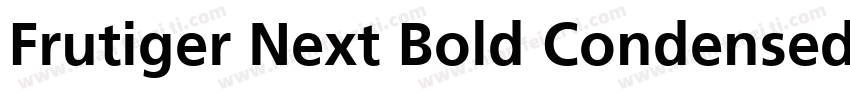 Frutiger Next Bold Condensed字体转换